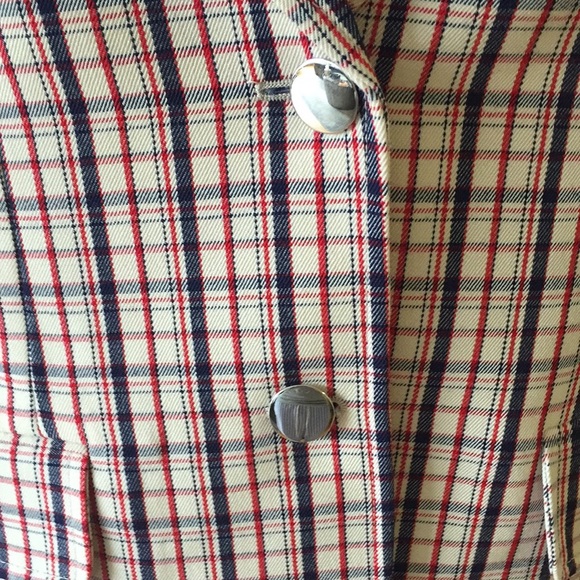 NWT Prada Checked plaid Blazer small size 38 - Picture 7 of 8